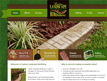 Tablet Screenshot of customlandscapebordering.com